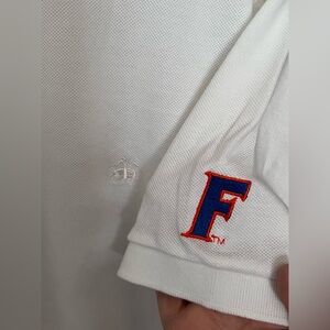 Florida Gators Brooks Brothers Polo Shirt Men’s Large Slim Fit White NWT